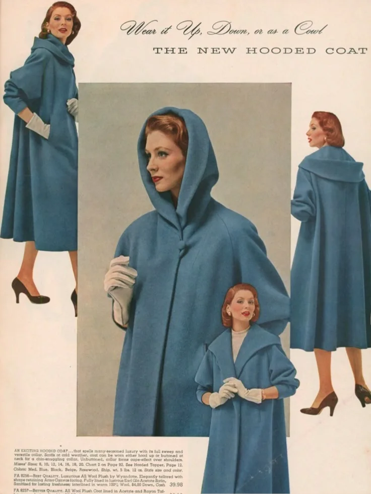 🧵1950s｜温暖的秋冬大衣