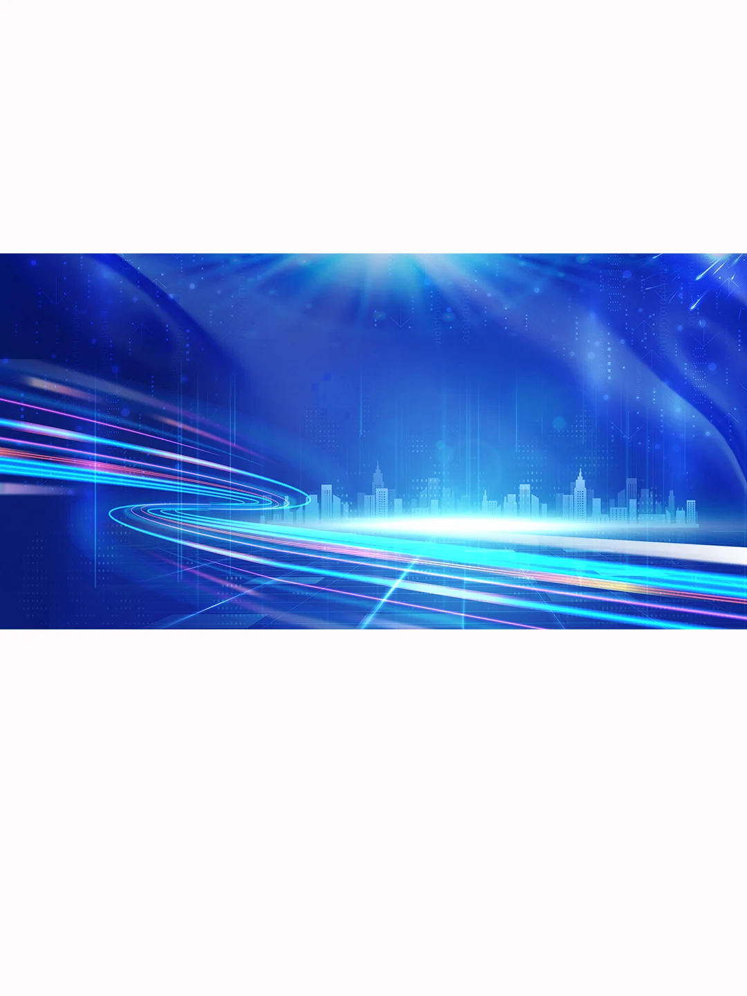 【101期】蓝色科技主题海报背景图素材