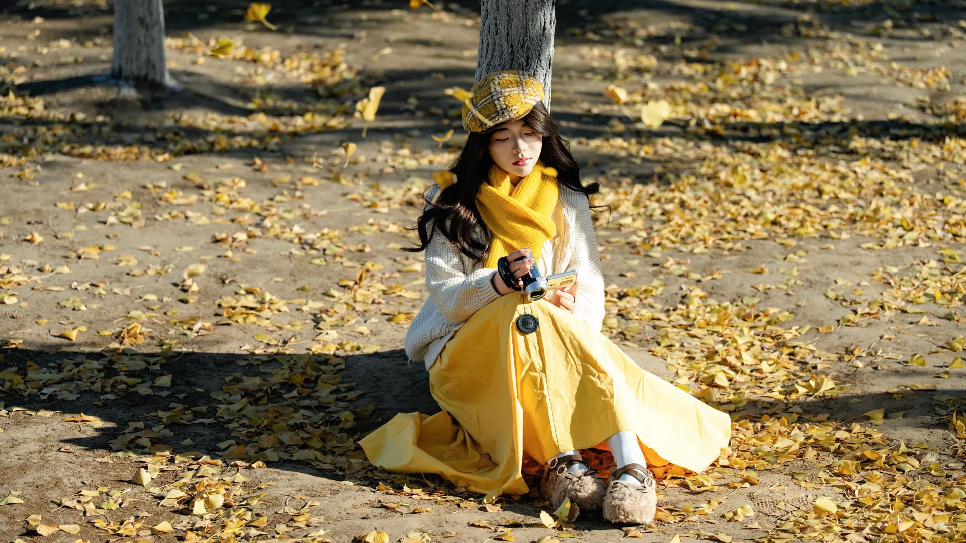 高个子微胖女生户外模特的一天！！！