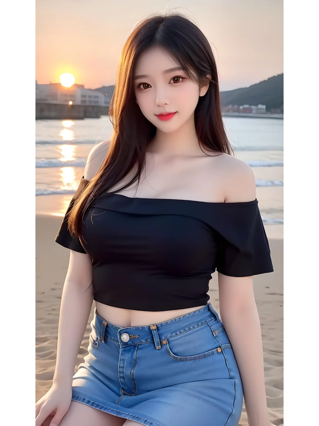 跟AI美女学海报穿搭