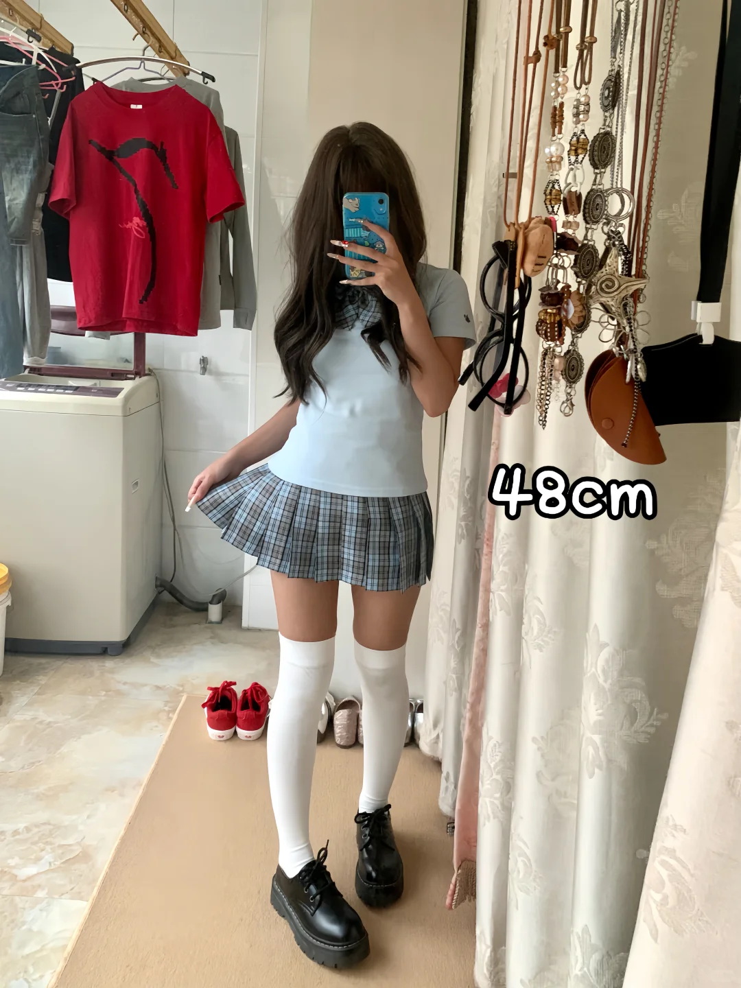 150｜78 JK压力袜黑白颜色不同长度对比！