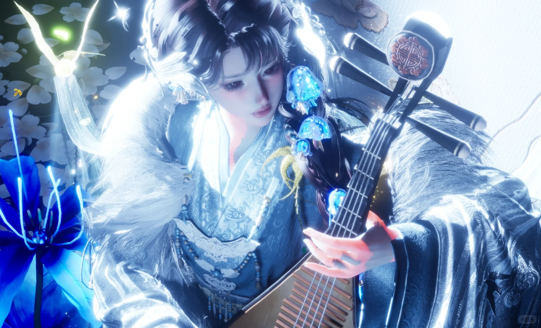 蹲到一个贼美的脸