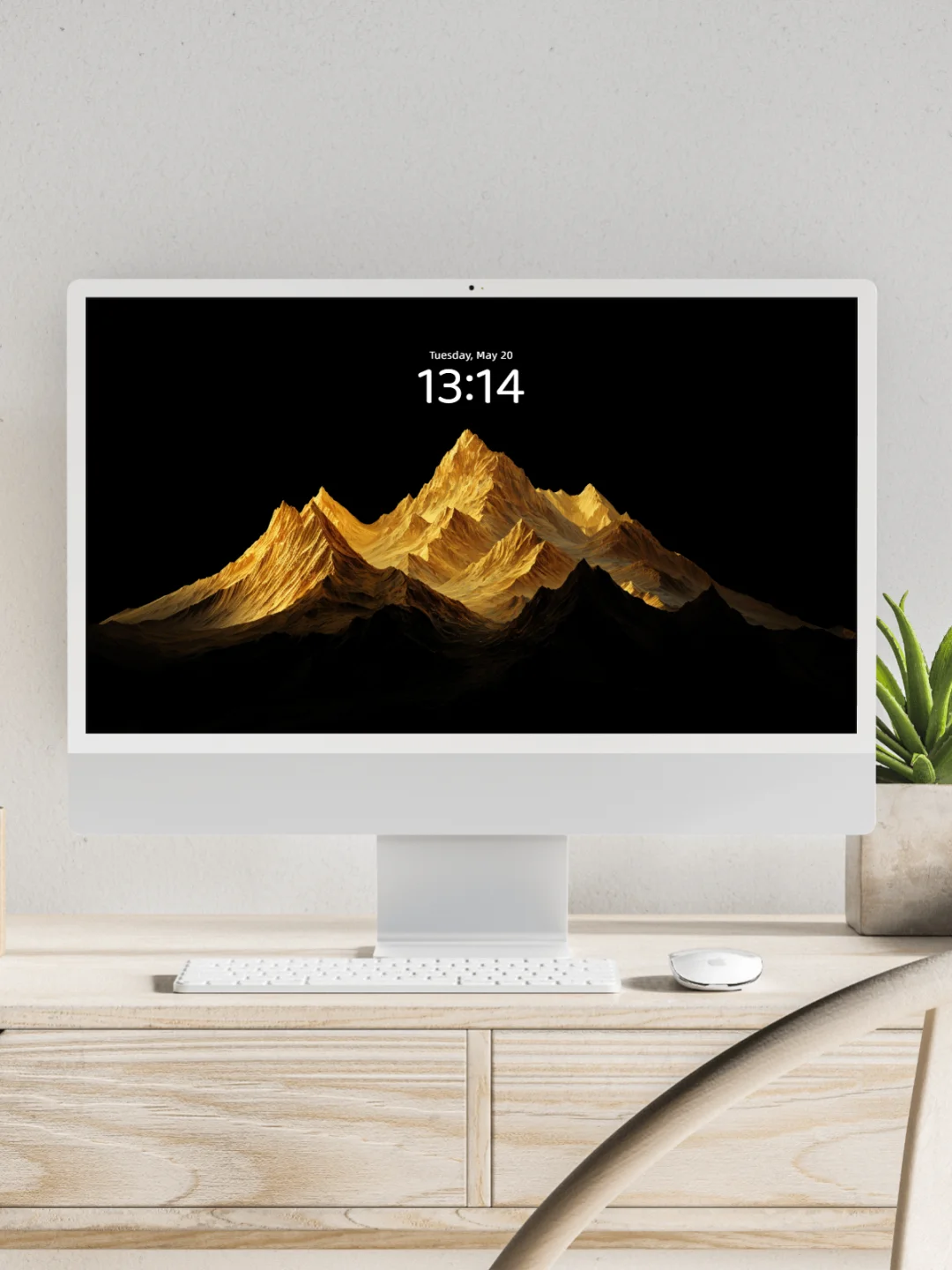 暴富壁纸 l 金色山脉