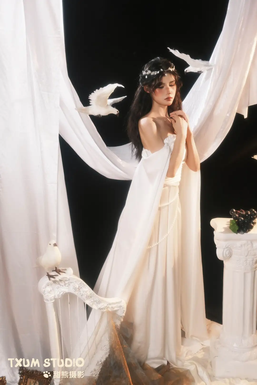 神圣感天使写真🎀神明女孩的超凡之美!