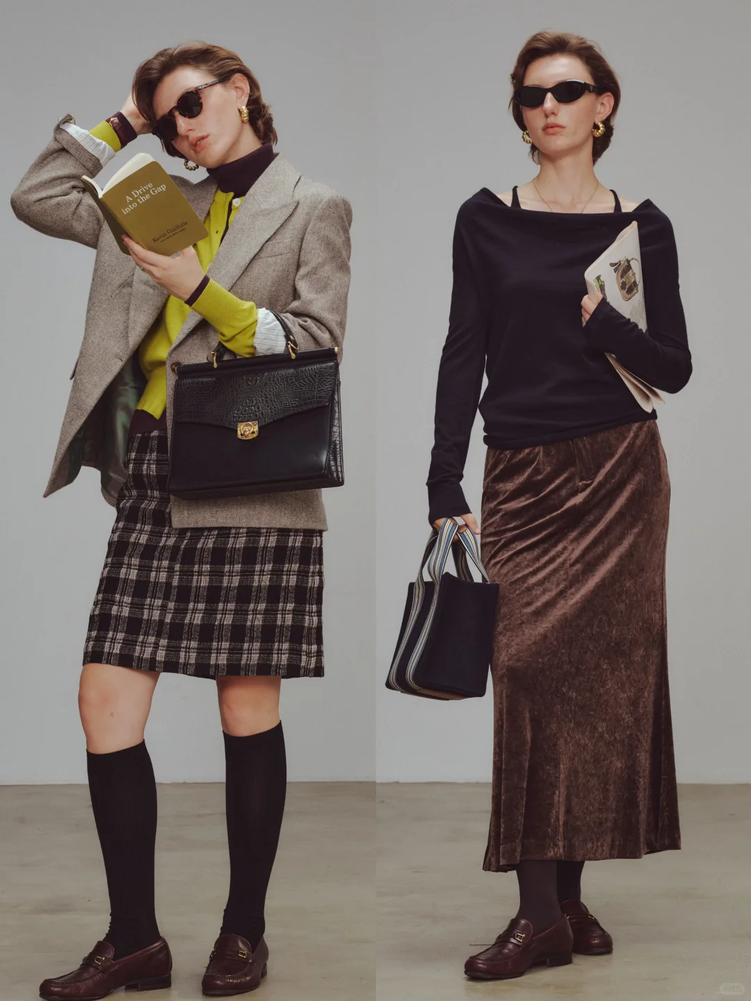 “90年代时尚编辑”知识分子穿搭：三所Vintage