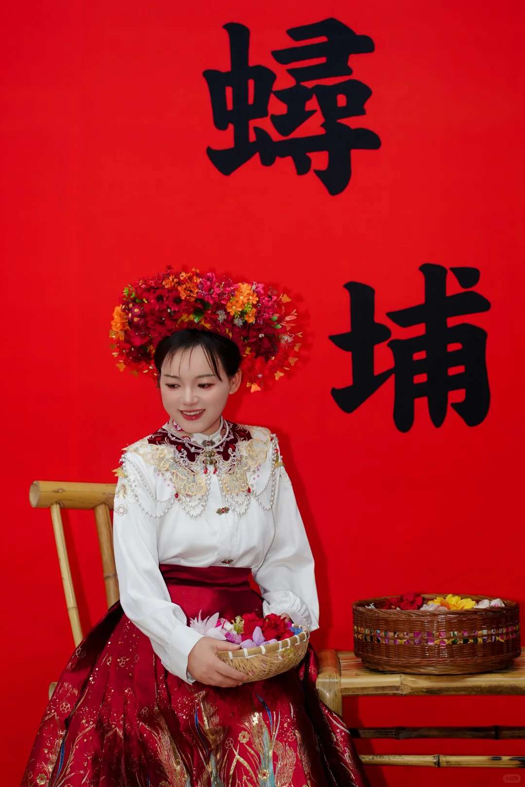 簪花拍照，泉州的浪漫仪式感