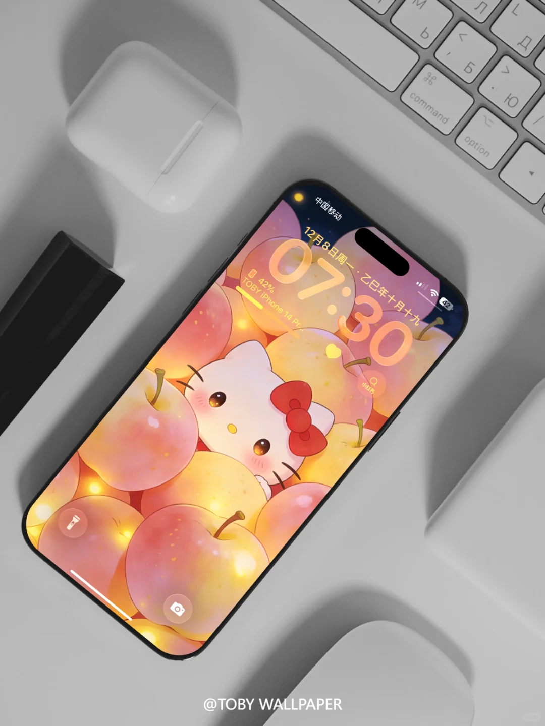 苹苹安安｜GOOD LUCK｜HelloKitty壁纸#069