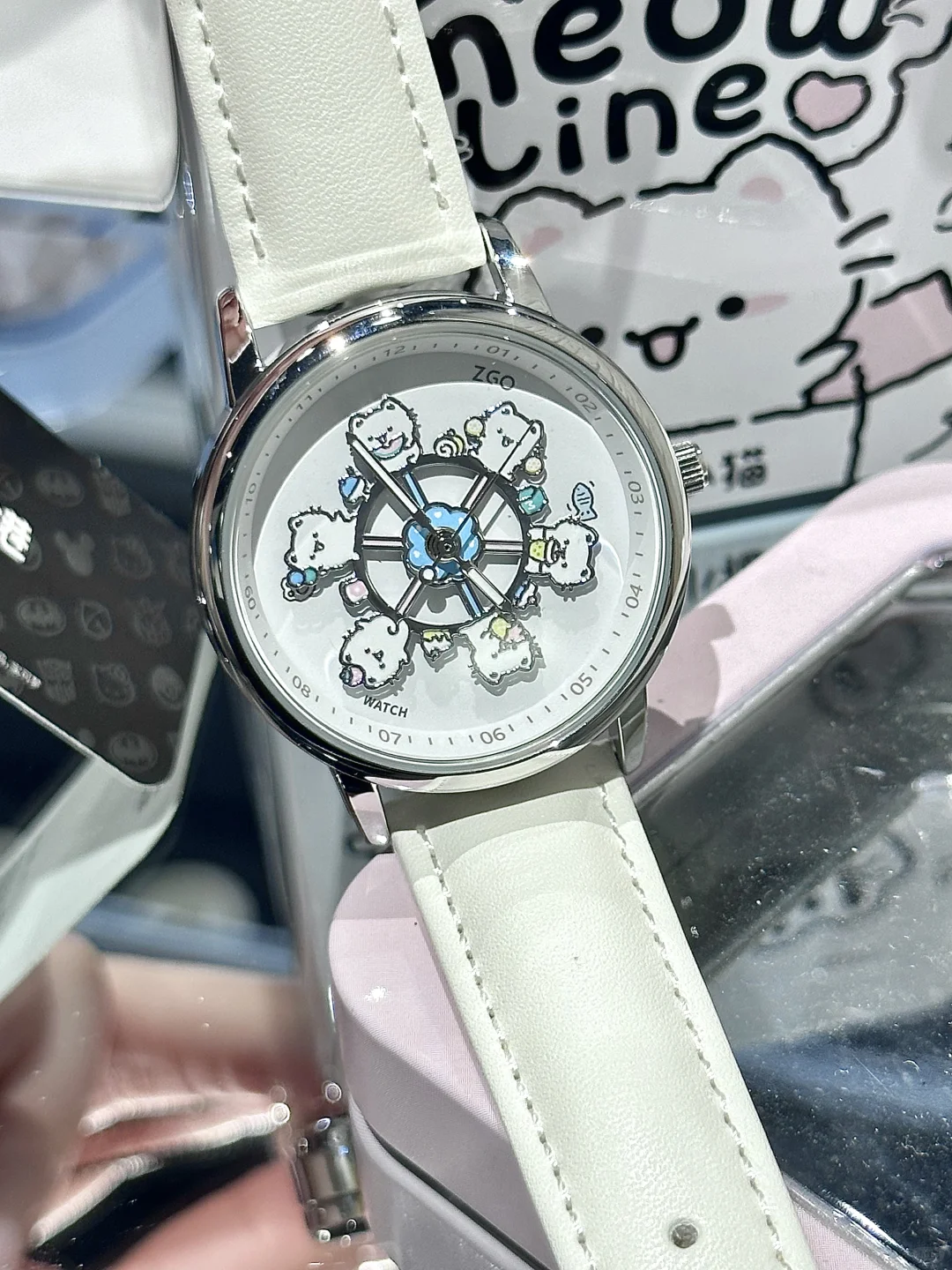 是可可爱爱会旋转的线条小猫🐱⌚️