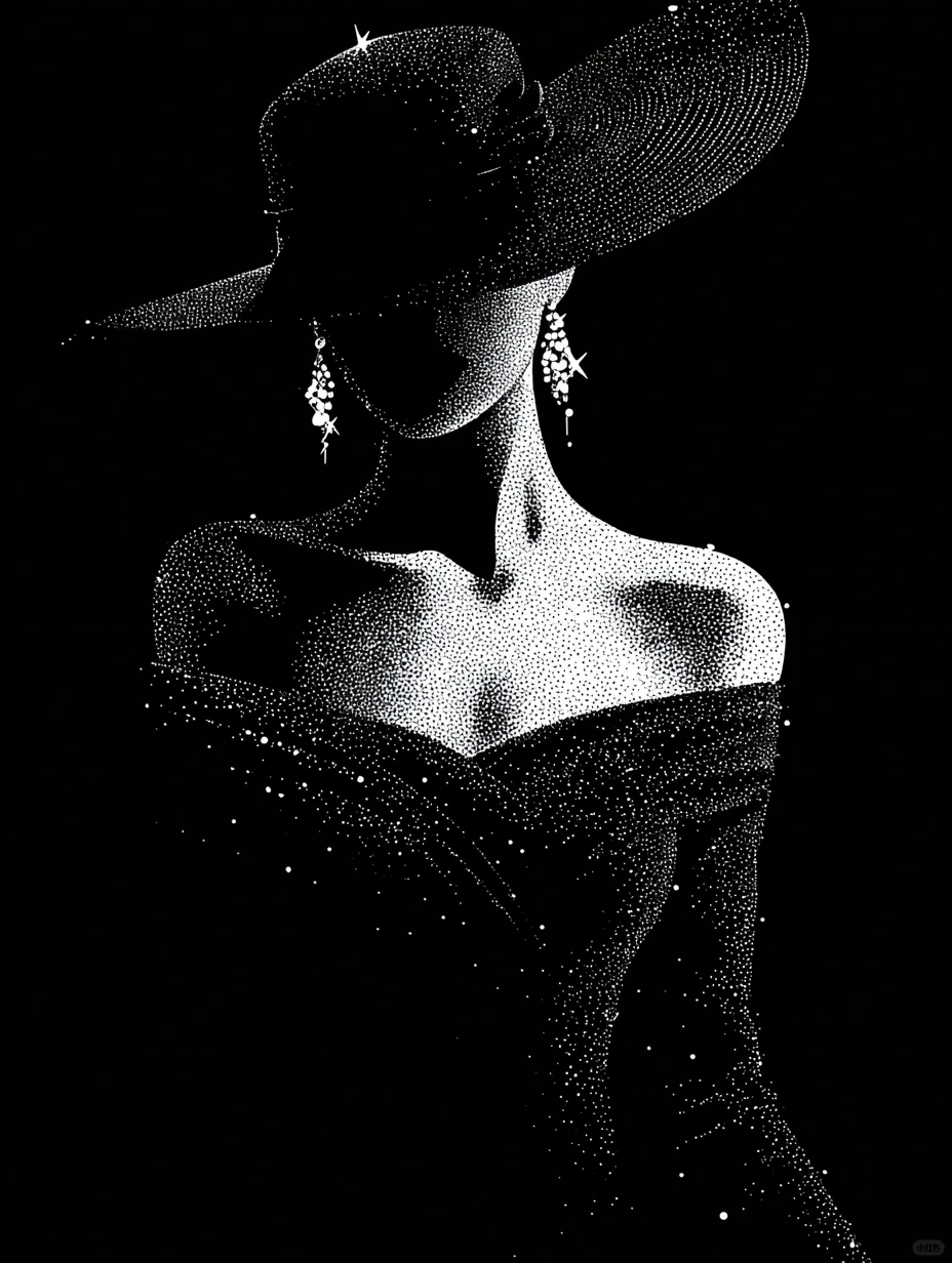 AI美女-闪闪发光的女孩