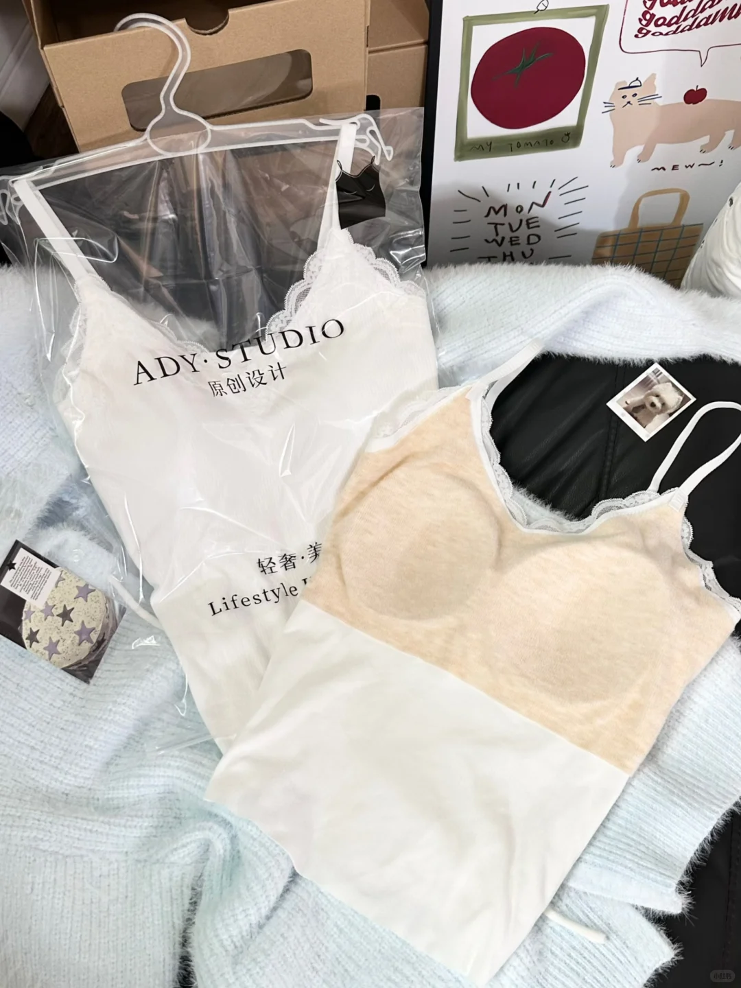 神仙保暖内搭🔥纯欲蕾丝➕双加绒➕显圆圆～