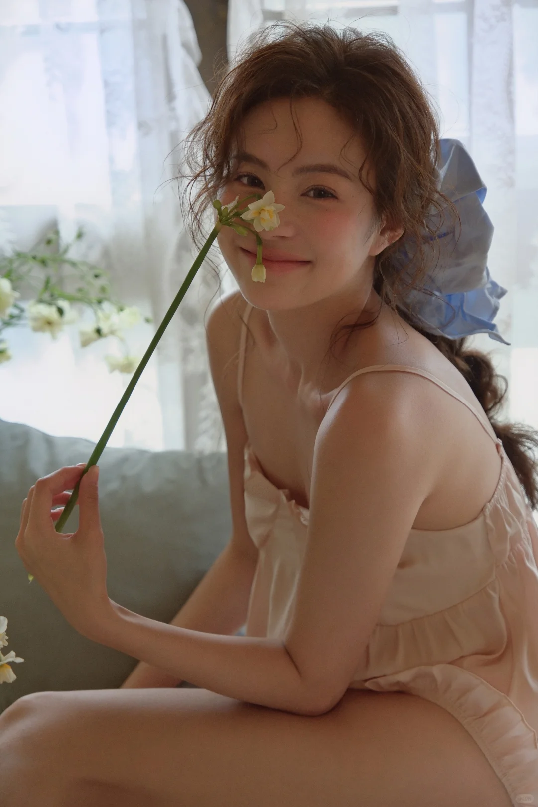 莫奈画🖼️里走出来的少女