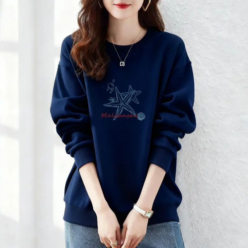 🎁韩系秋季穿搭新款圆领卫衣女时尚宽松