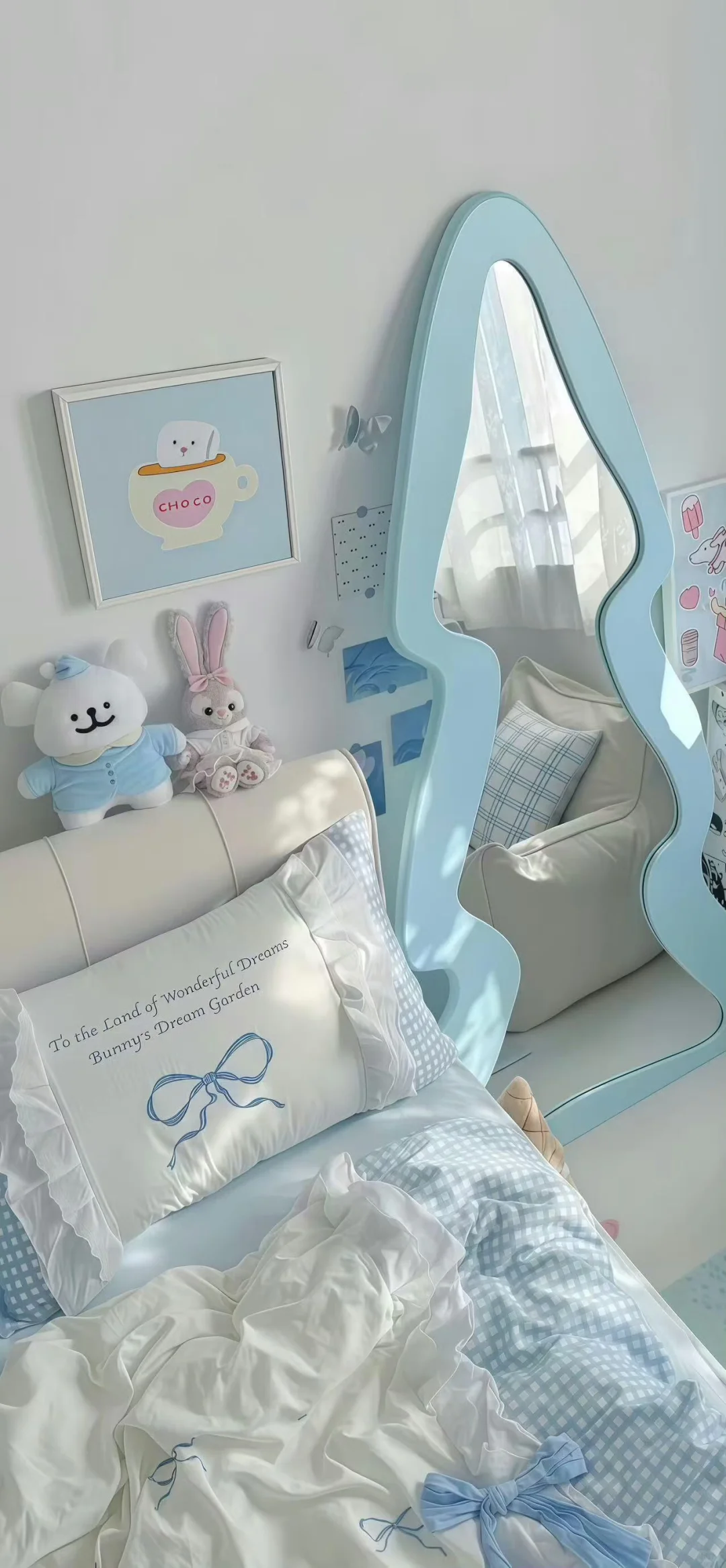 𝗪𝗲𝗖𝗵𝗮𝘁 |韩系ins风可爱蓝色系壁纸