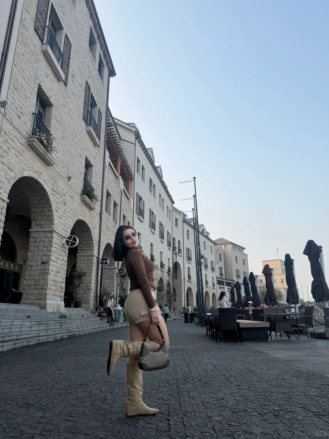 健身女巧克力穿搭