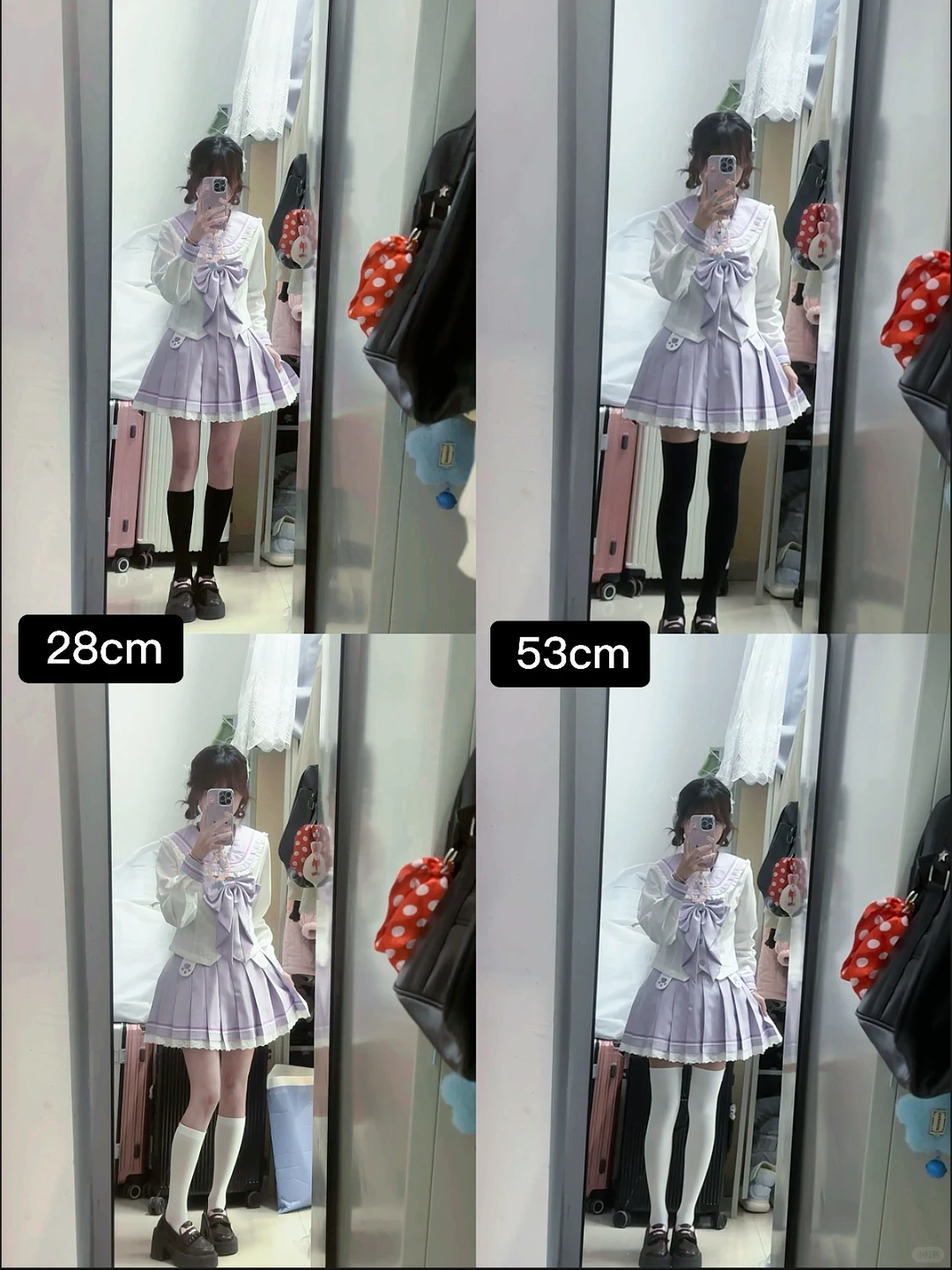 155/jk两种长度压力袜参考