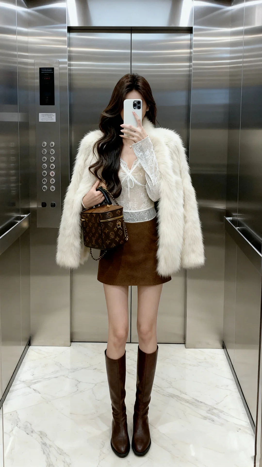 谁能拒绝一个电梯的girl！