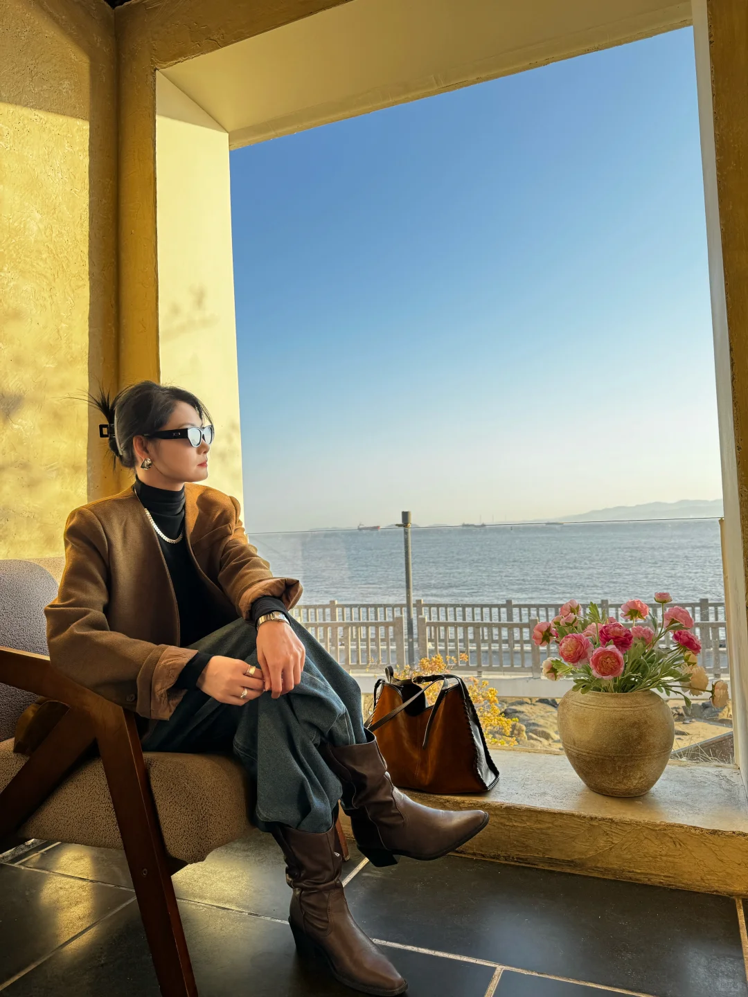 焦糖系松弛感｜把海边浪漫穿在身上🍂