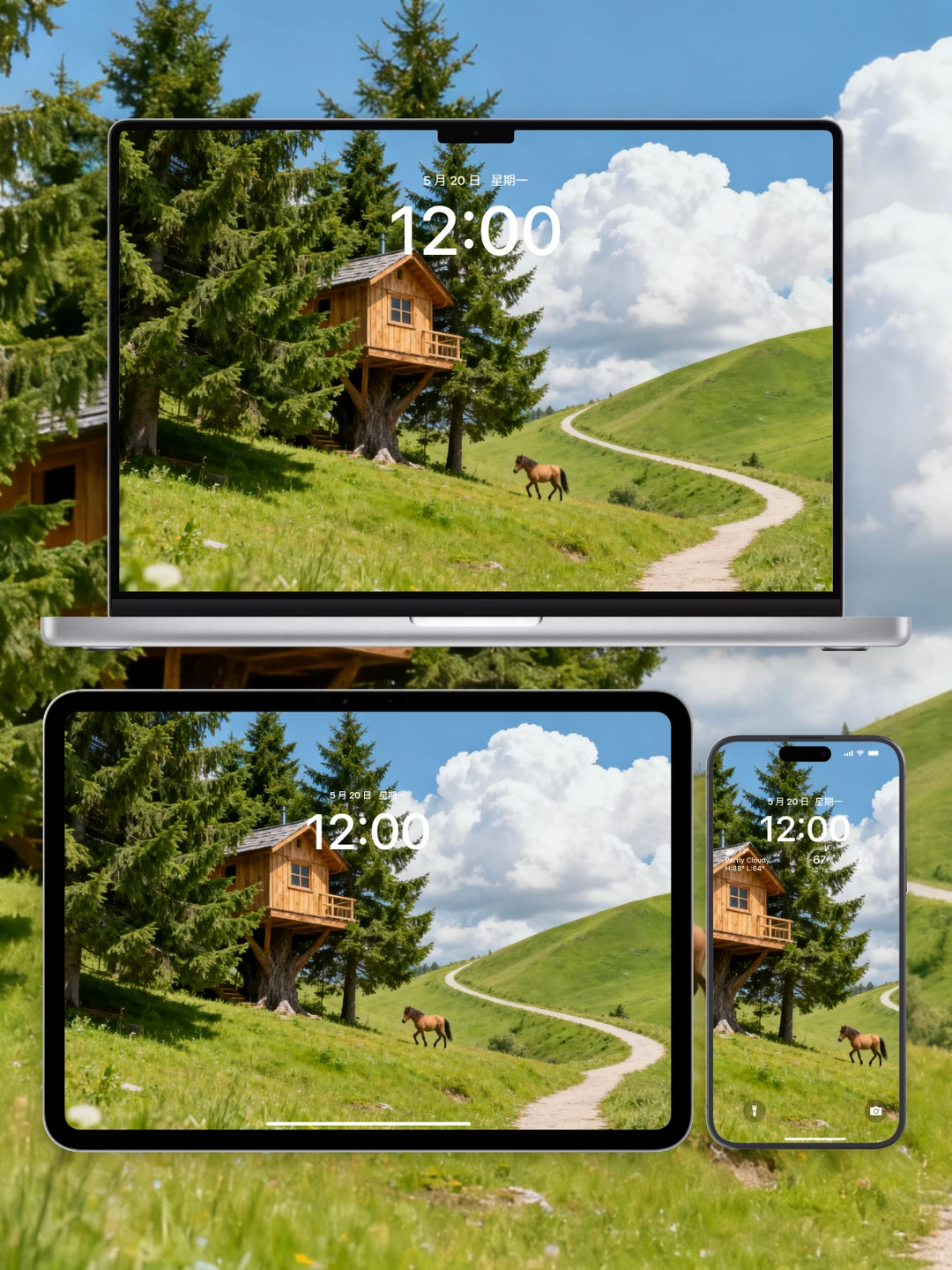 电脑壁纸 A-10山野小屋