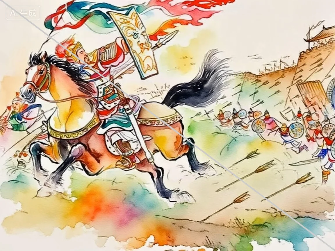 彩绘《三国演义》——这是哪位有名大将？