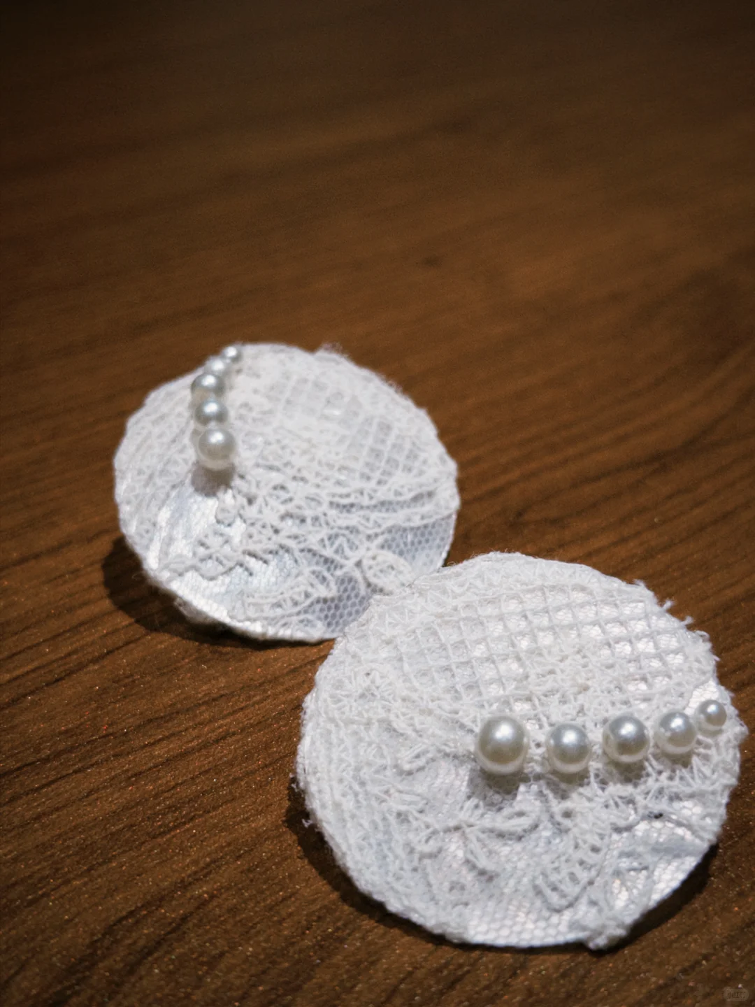 蕾丝➕贝壳 作耳饰