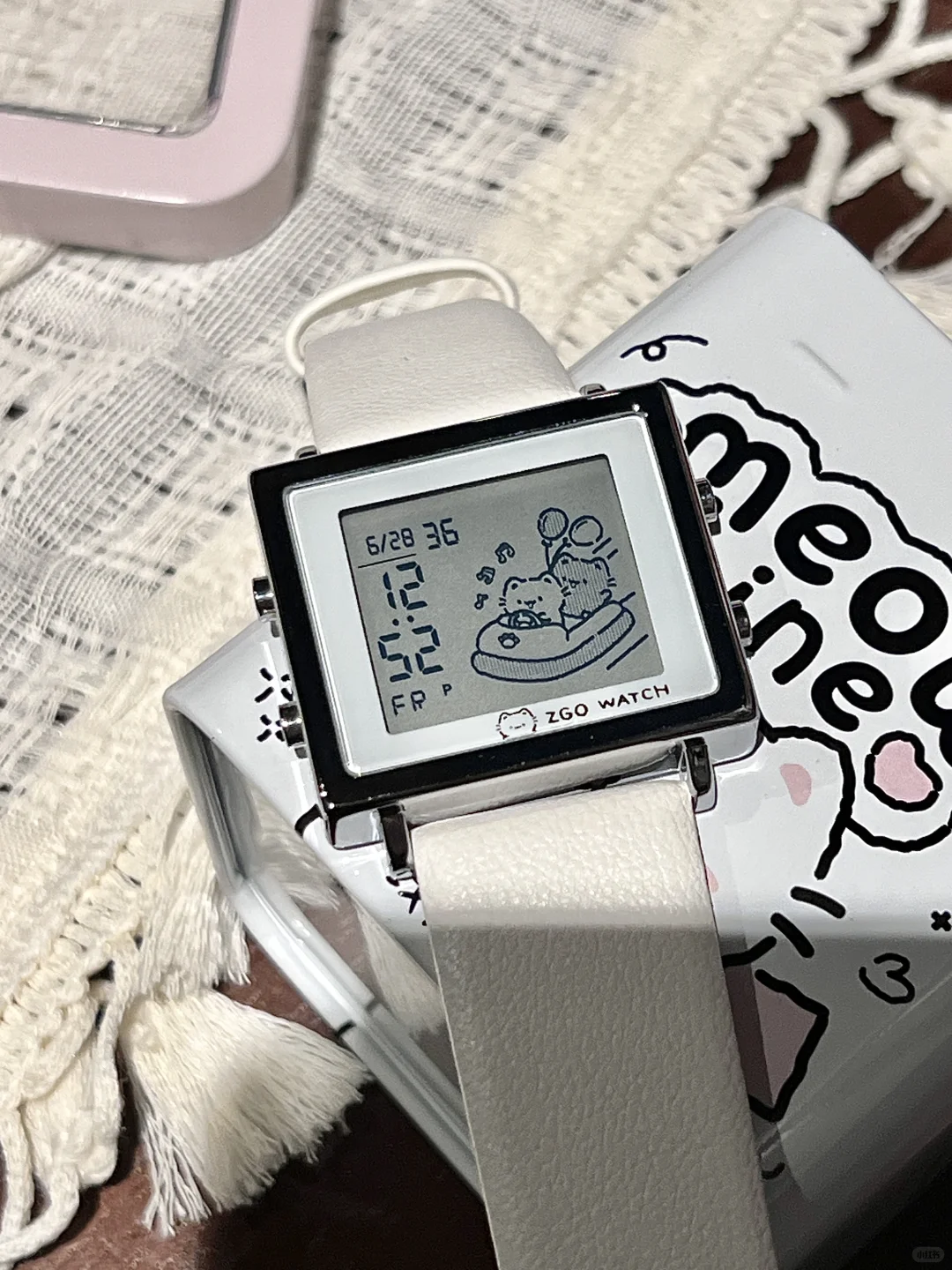 这个线条小猫⌚️你会喜欢吗💕