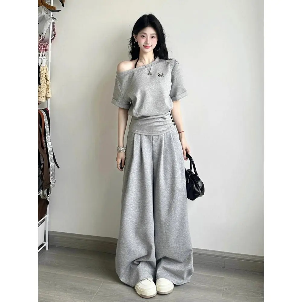 设计感休闲运动套装女夏季学生宽松韩版时尚