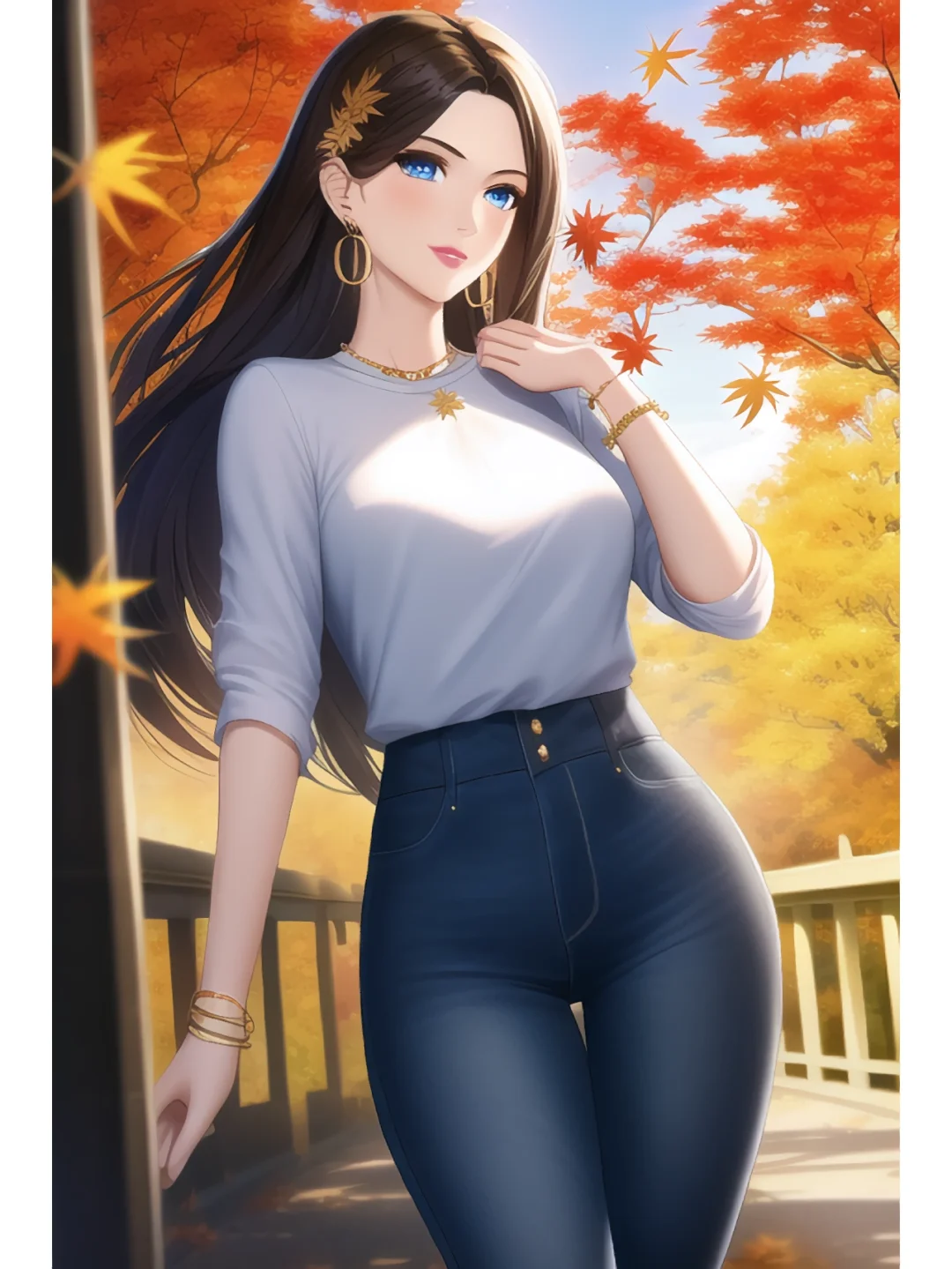 秋日绝绝子美女小姐姐！