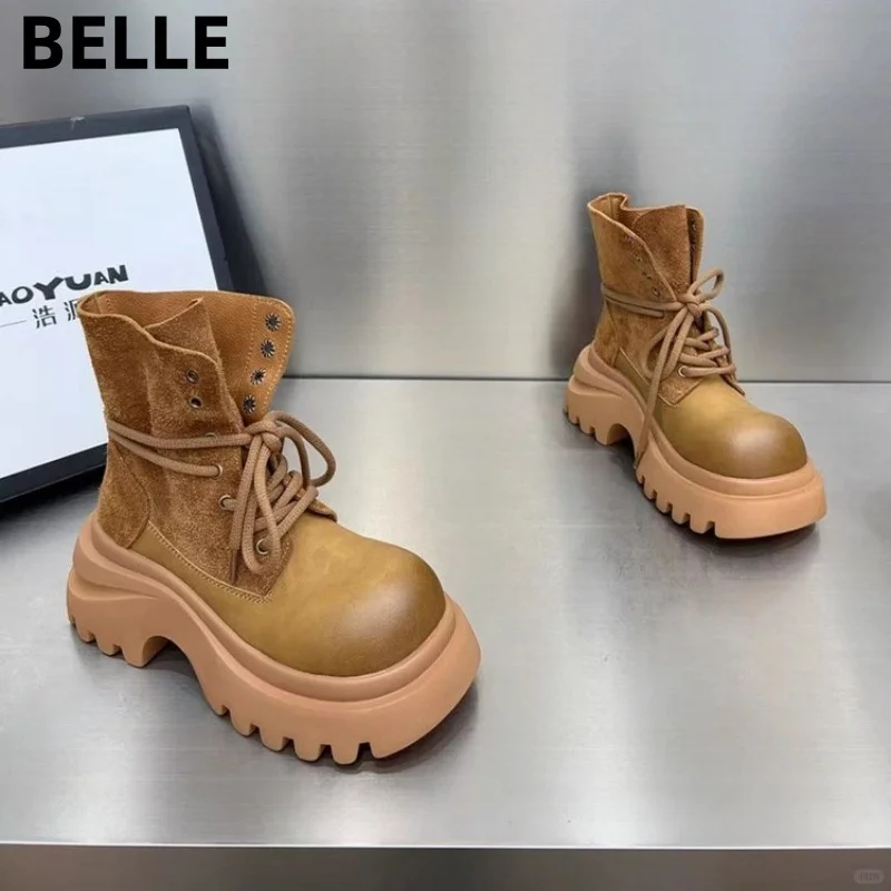 百丽2025新款英伦风靴子来啦～