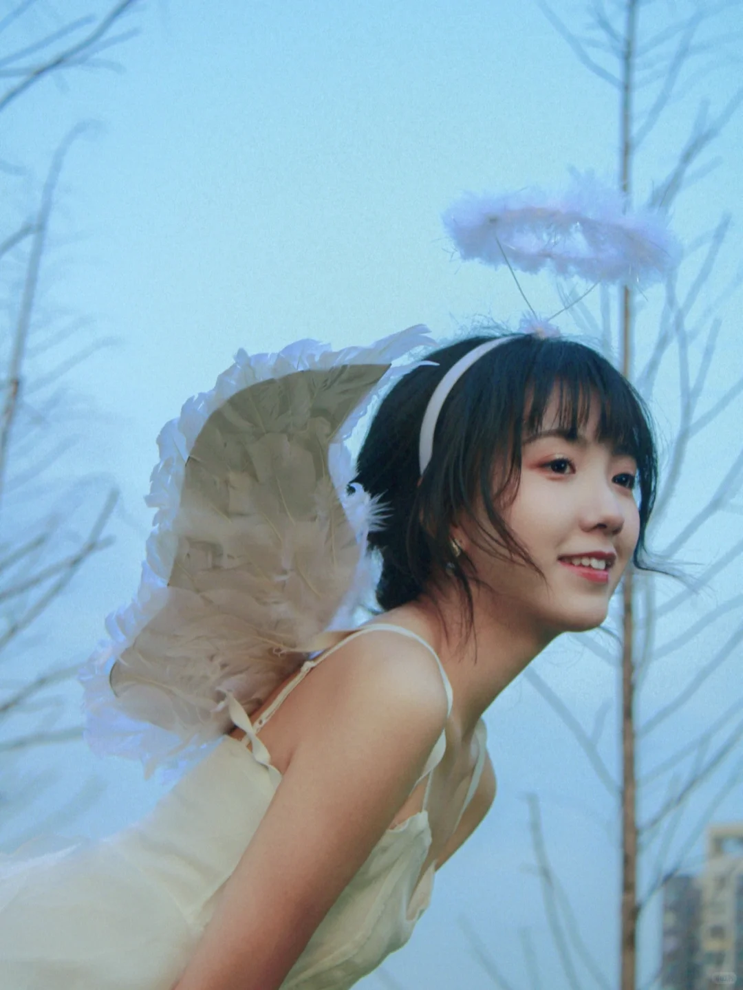 天使降落🧚｜挥着翅膀的女孩👧