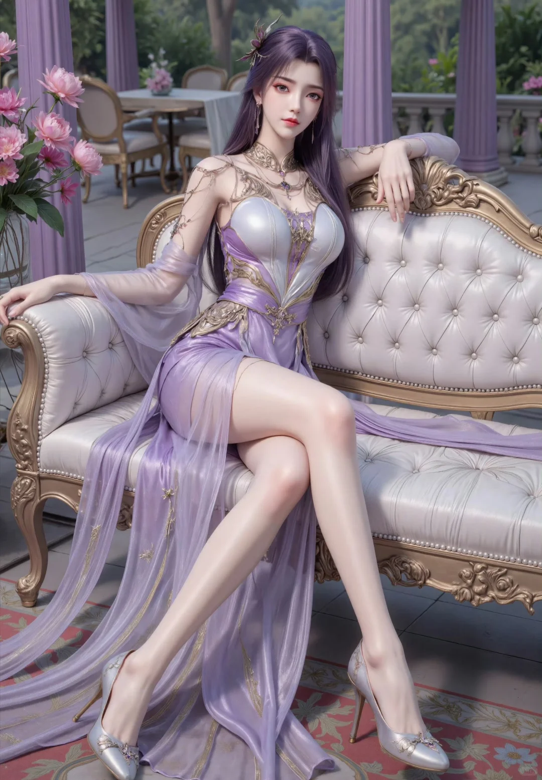 国漫女神性感美腿对比，好身材大长腿高颜值