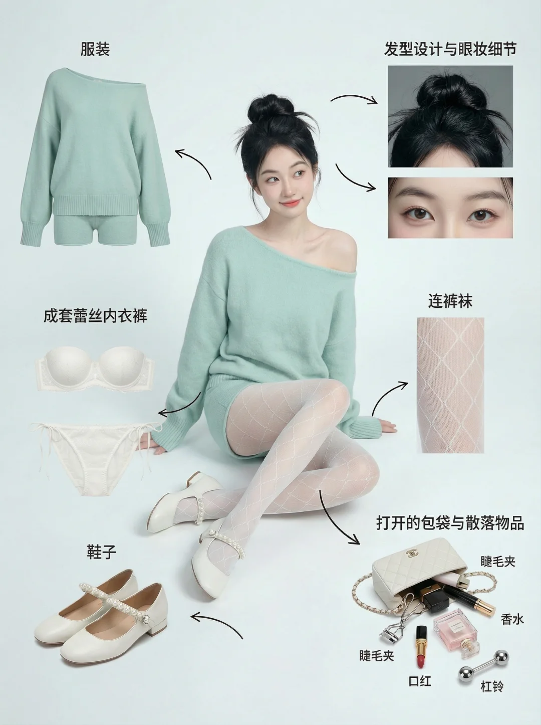 韩妹儿穿白丝，甜欲感拉满~