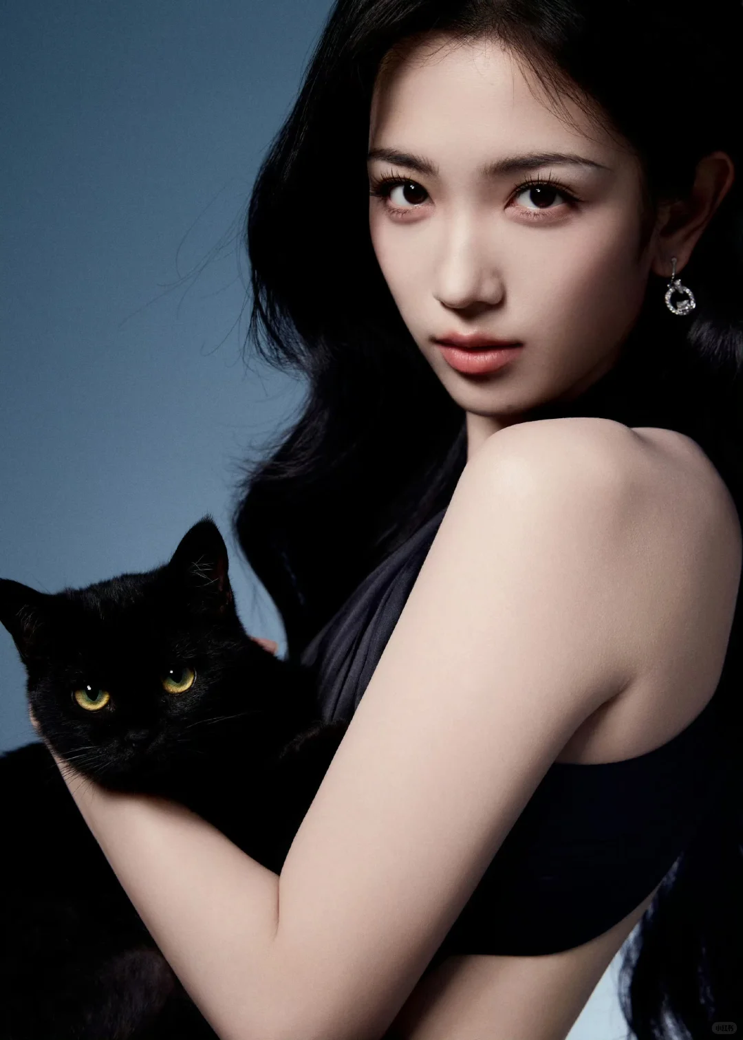 代露娃尖叫之夜红毯🐈‍⬛黑色镂空长裙好迷人