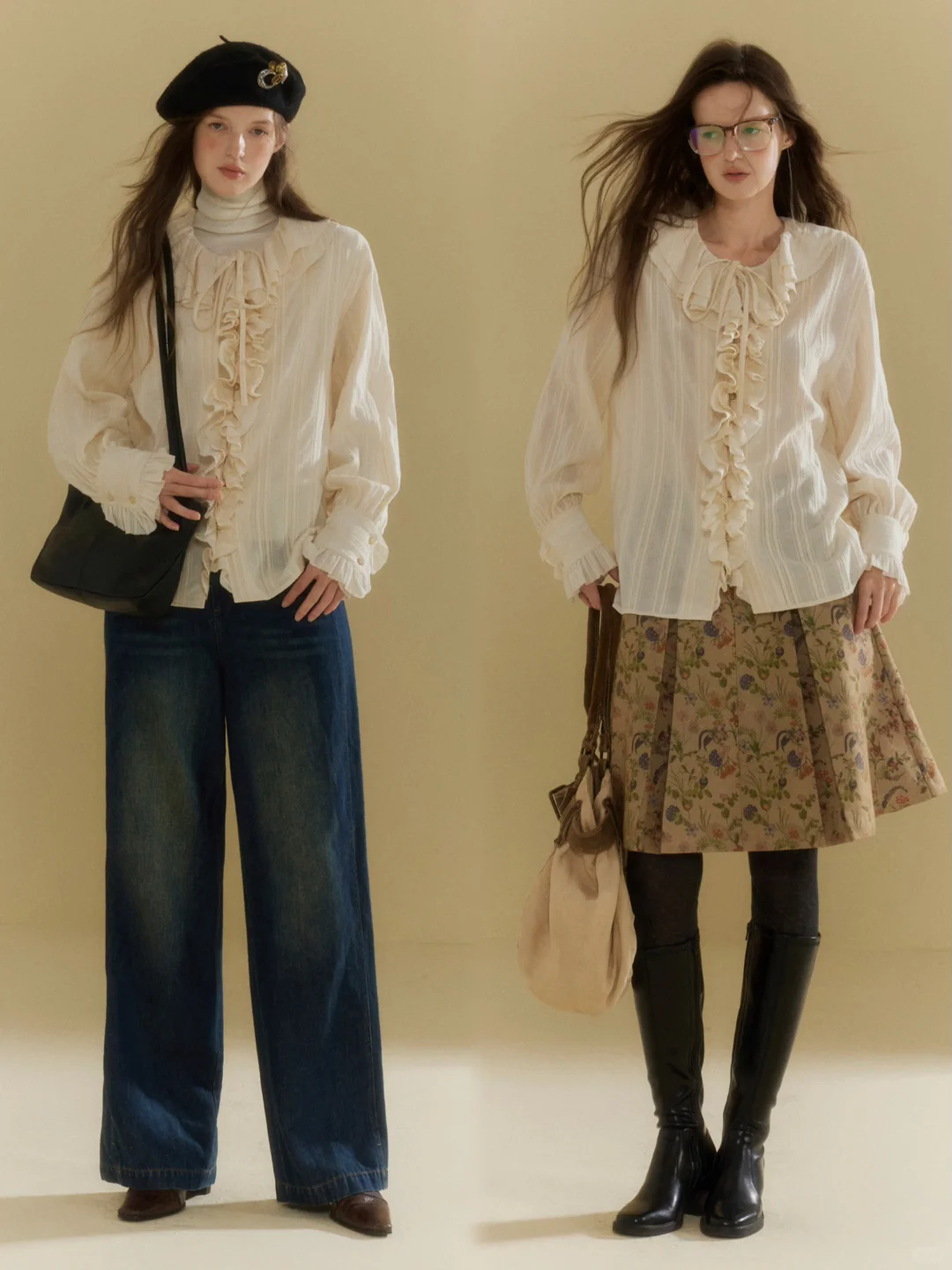 穿搭灵感：法式复古文艺知识分子风