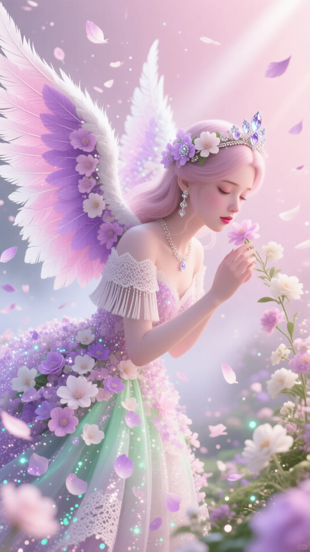 AI绘图打卡~白色精灵，纯洁与优雅的象征✨