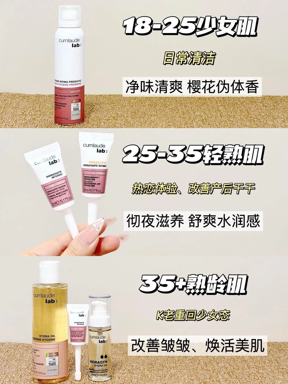 看完不踩雷！不同年龄段女护到底怎么选？