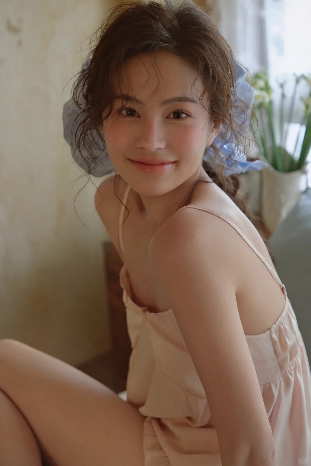 莫奈画🖼️里走出来的少女