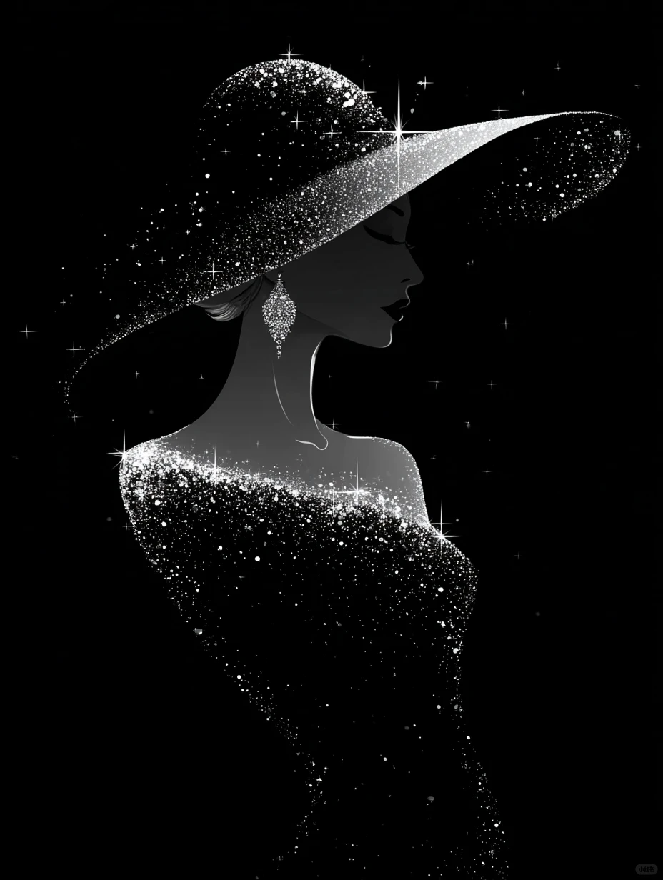 AI美女-闪闪发光的女孩