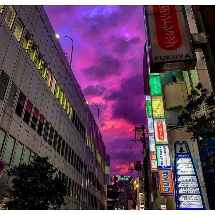 高清壁紙🌈颱風來臨時の日本