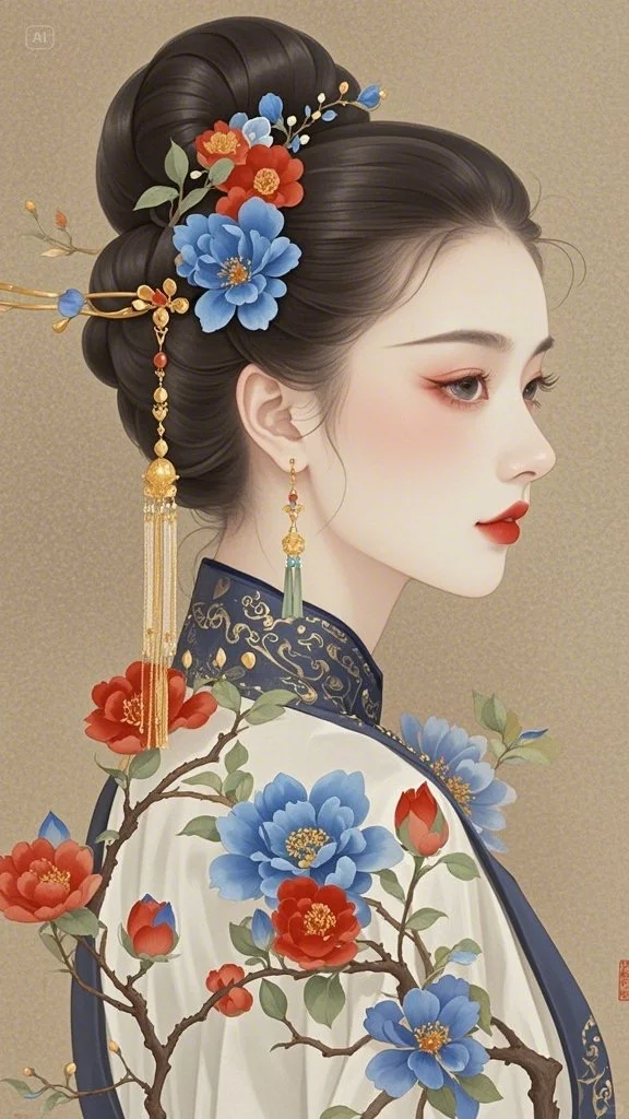 这一帧的美，是清冷又绝色