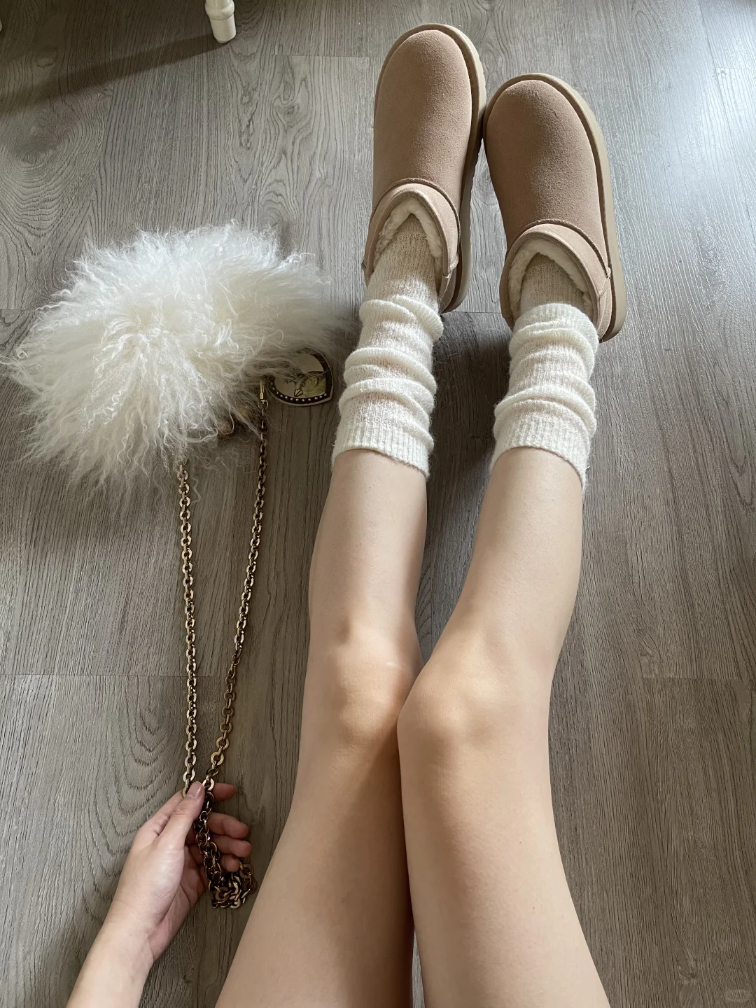 秋冬穿搭｜好有质感的过膝袜