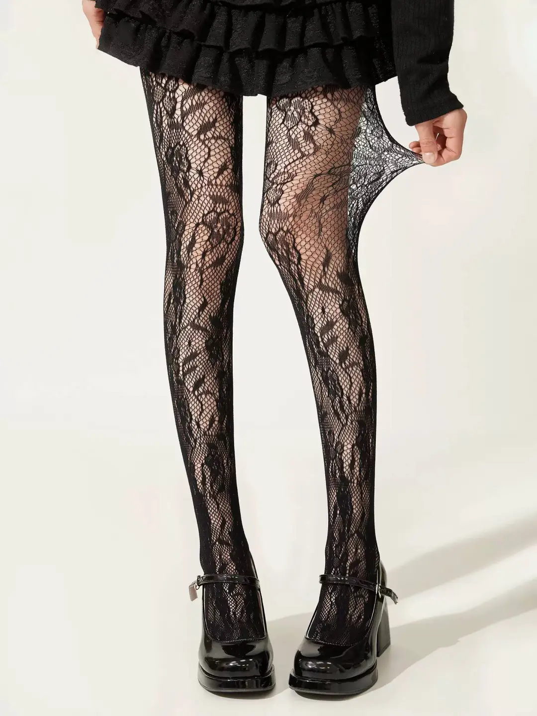 🎁纯欲芭蕾风白色丝袜显瘦又辣妹风