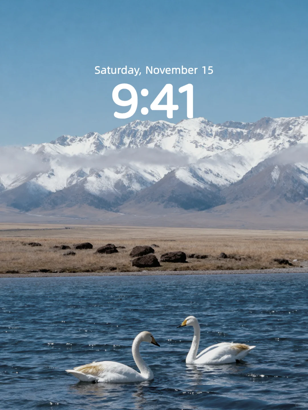 壁纸 S014 | 有一种蓝叫赛里木湖蓝