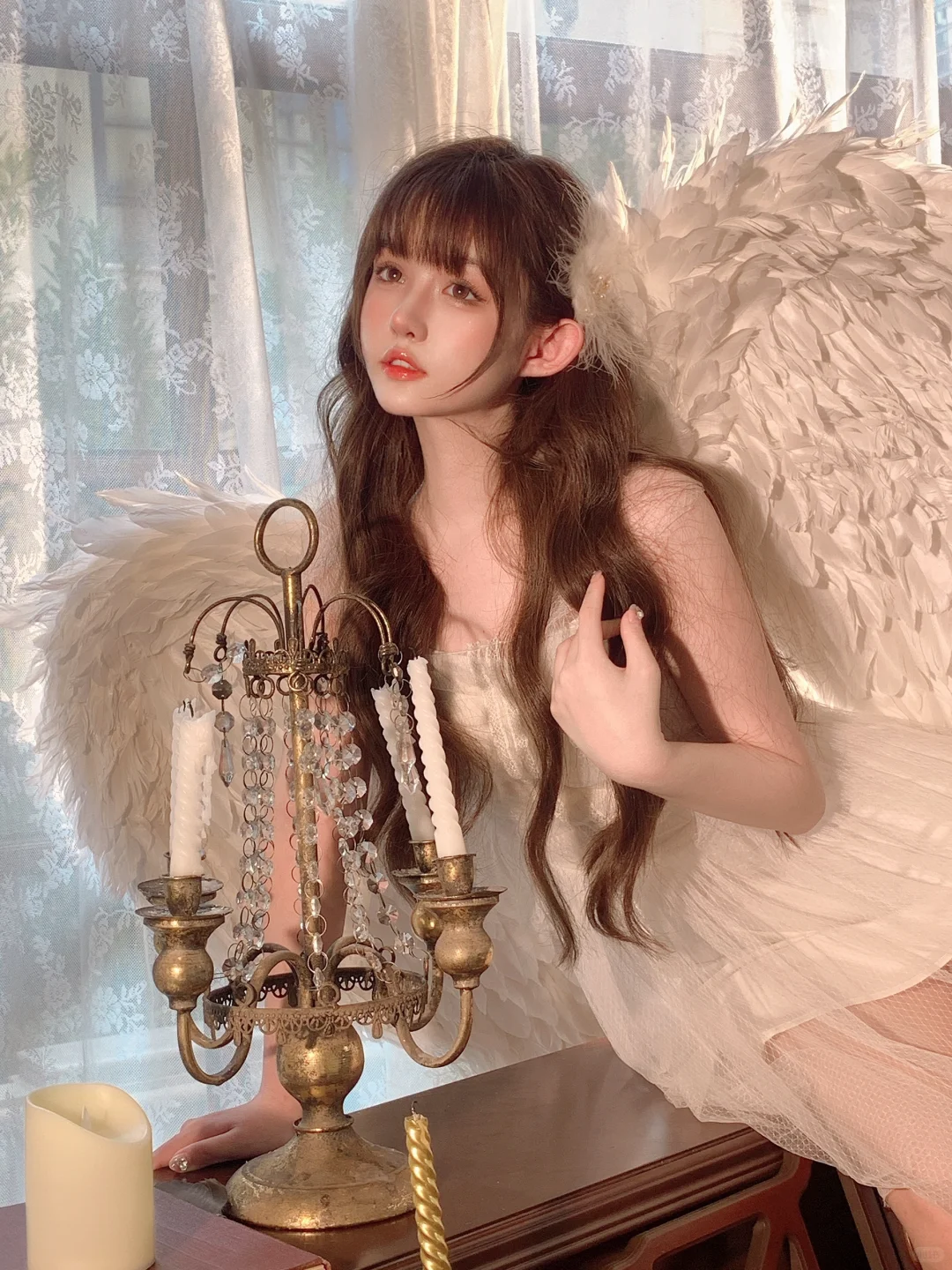 折翼天使，她带着爱神之光坠落人间～👼🏻