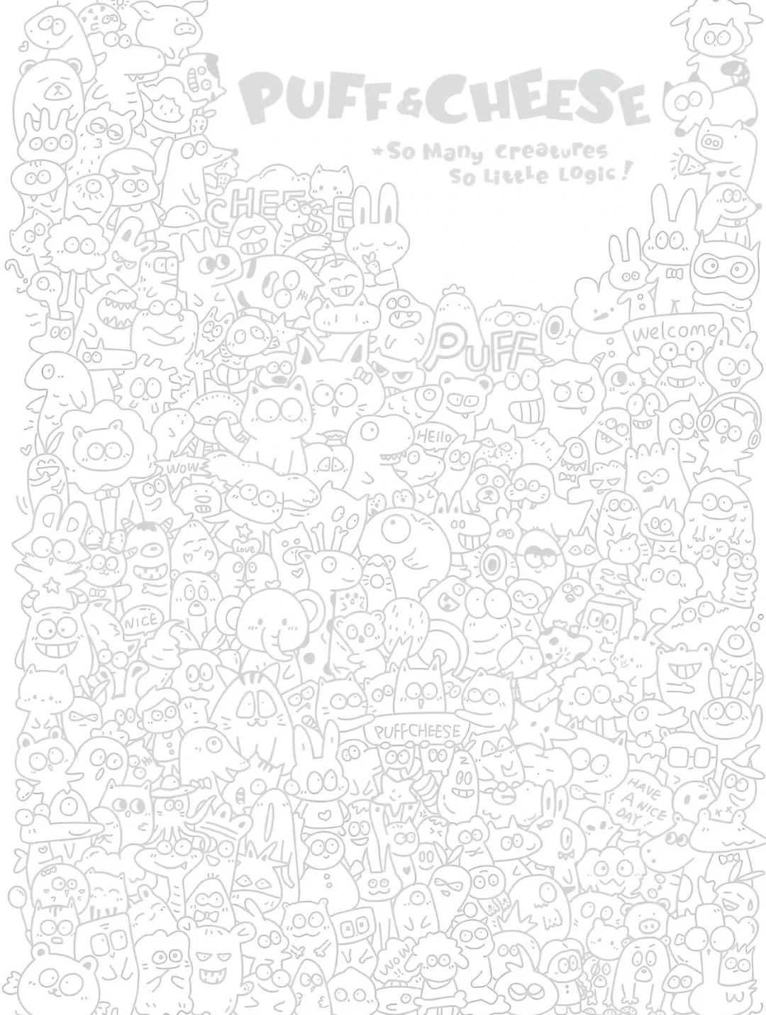 摸鱼必备：超级可爱的涂鸦，超好玩～～