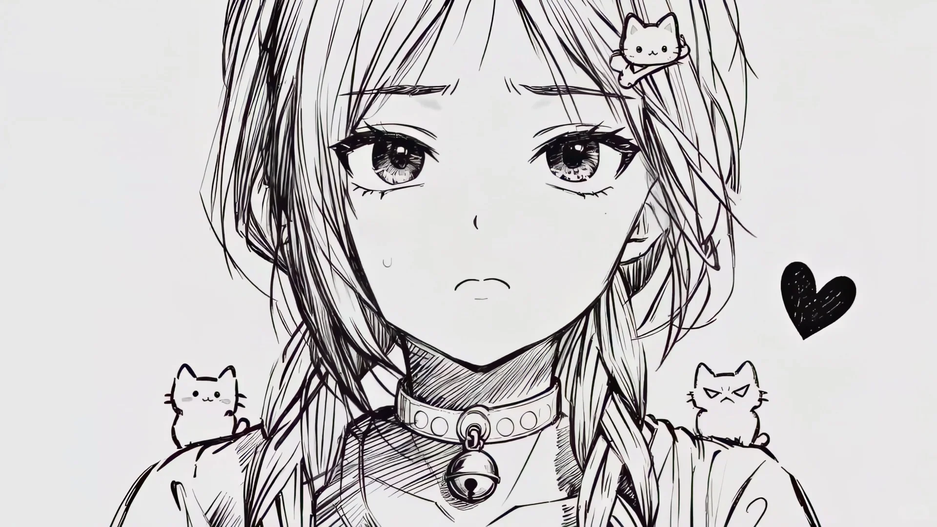 动态壁纸//动漫线稿动图来啦！！