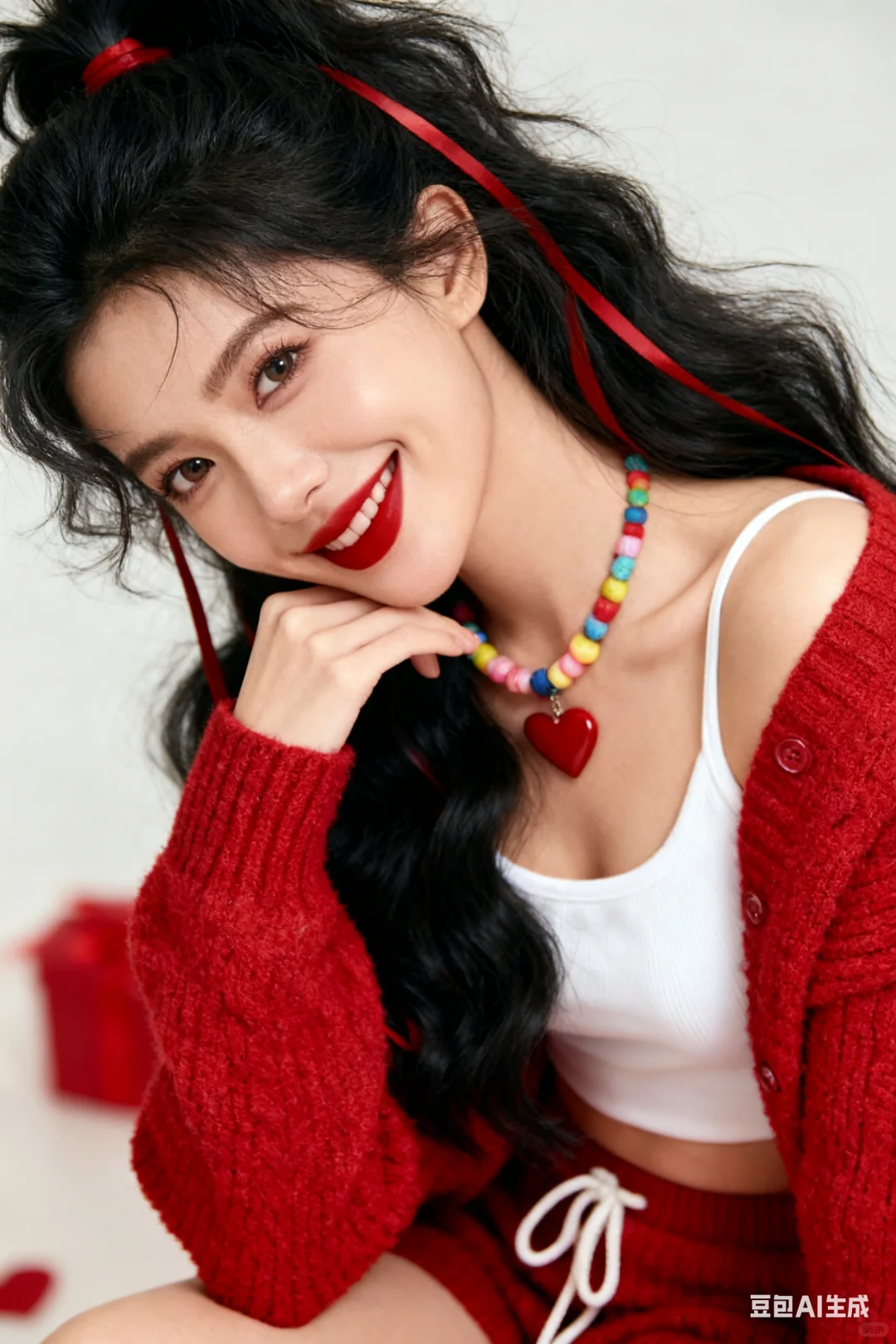 Ai写真●0元获得 2026新年红梯节节高写真！