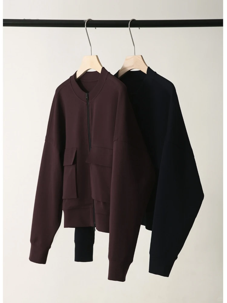 简简单单的韩系休闲感～阿玛施显瘦棒球服