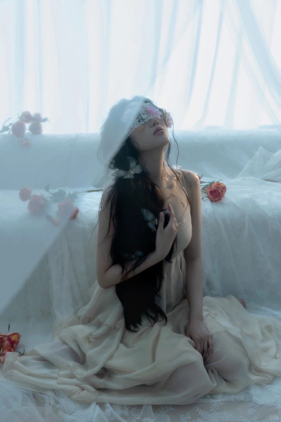 纯欲氛围感私房照🤍属于你的独家纯欲美女