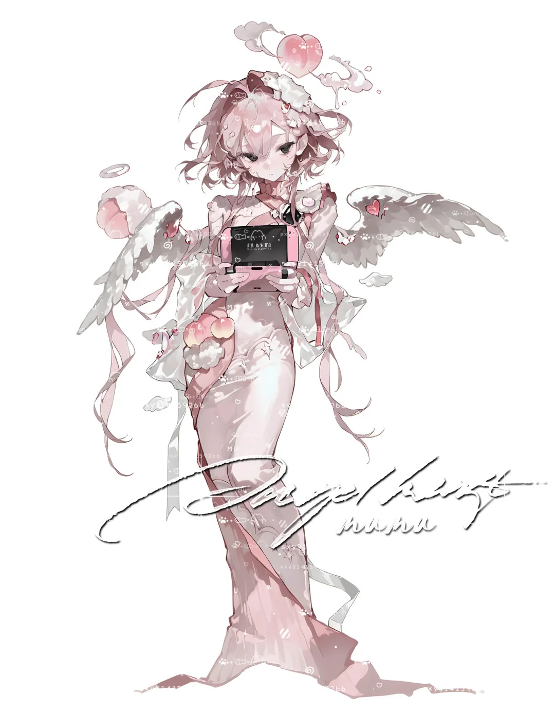 角色设计167｜玩游戏机的闪亮天使✨