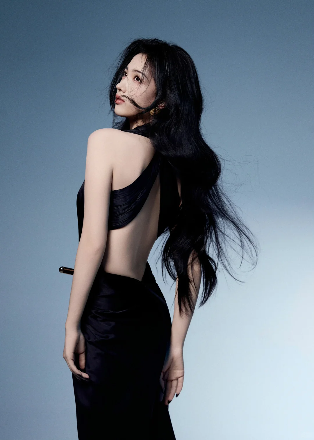 代露娃尖叫之夜红毯🐈‍⬛黑色镂空长裙好迷人